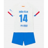 Camiseta Barcelona Joao Felix #14 Visitante Equipación para niños 2023-24 manga corta (+ pantalones cortos)